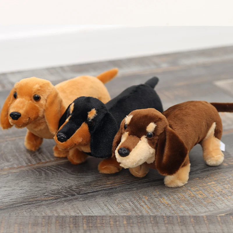 Hallowen Simulation Sausage Dog Plush Toy Cute Soft Stuffed Animals Dachshund Dog Doll Funny Home Party Decor Kids Birthday Gift