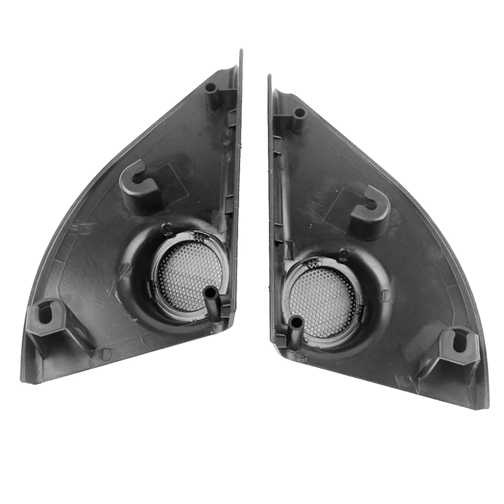 

A03G-Car Door Panel Audio Horn Cover Tweeter Triangular Speaker Loudspeaker Cover Trim For Toyota RAV4 2014-2018