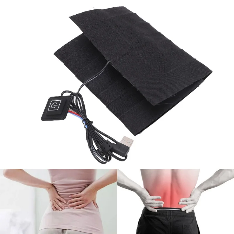 USB Heating Pad Mat 3 Gear Portable Multifunctional Safe Waterproof Stable Electric Heated Cloth