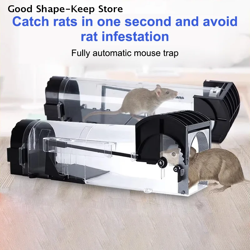 Safe & Firm Rodent Catcher; Reusable Plastic Mouse Trap; Ideal For Indoor/Outdoor Garden Use