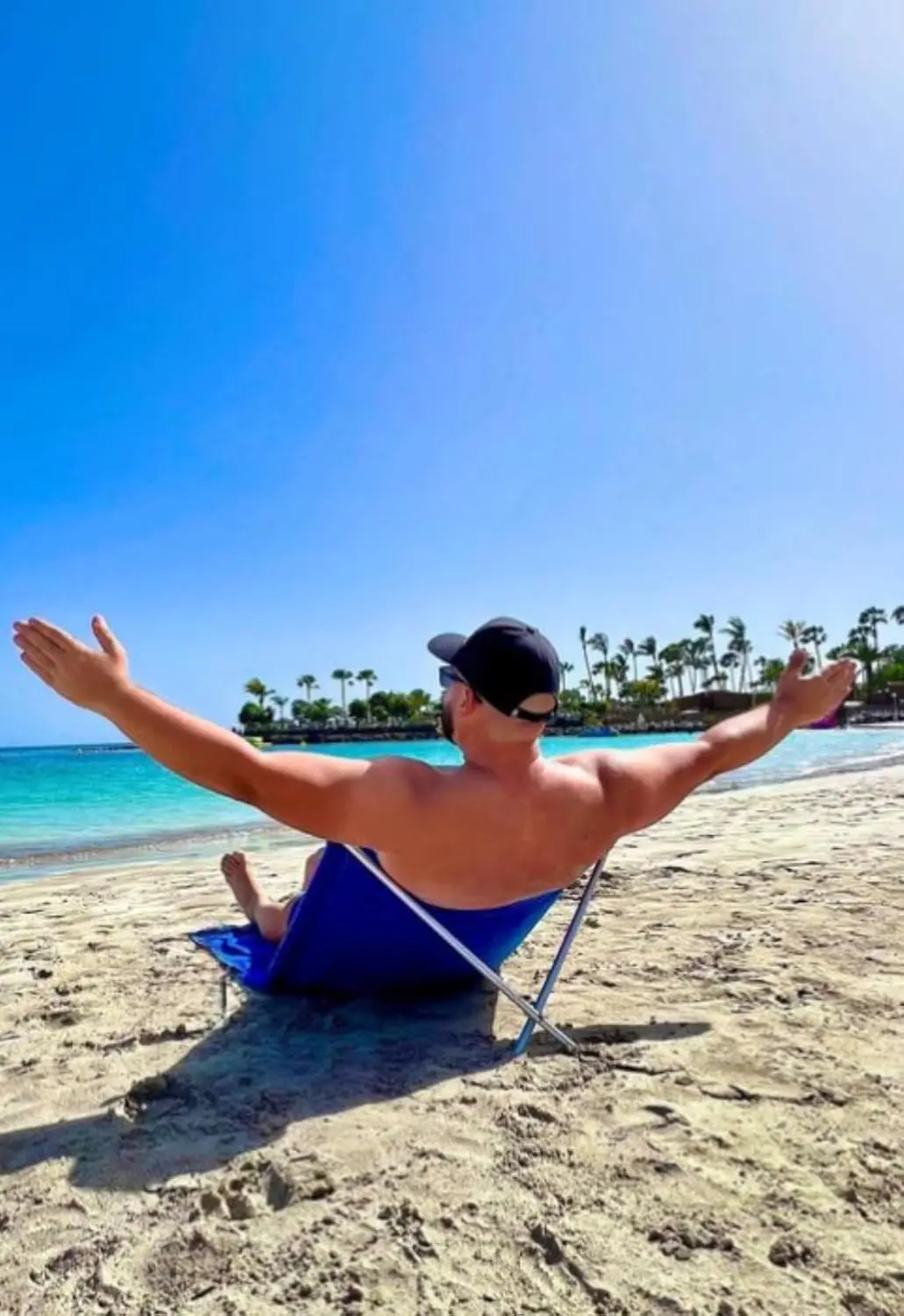 

Легкое складное кресло-шезлонг с полотенцем и портативным пляжным ковриком для путешествий, синее, на заказ