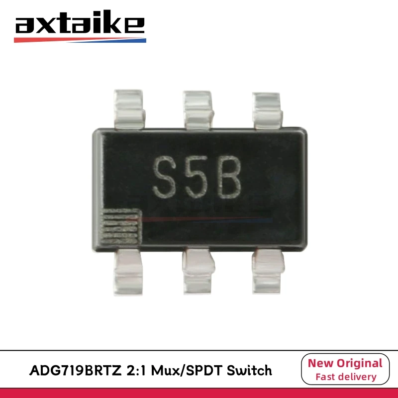 

5PCS ADG719BRTZ S5B SOT23-6 2:1 Mux/SPDT Switch IC ADG719BRT ADG719 SMD CMOS 1.8V to 5.5V 2.5Ω ADG719BRTZ-REEL7