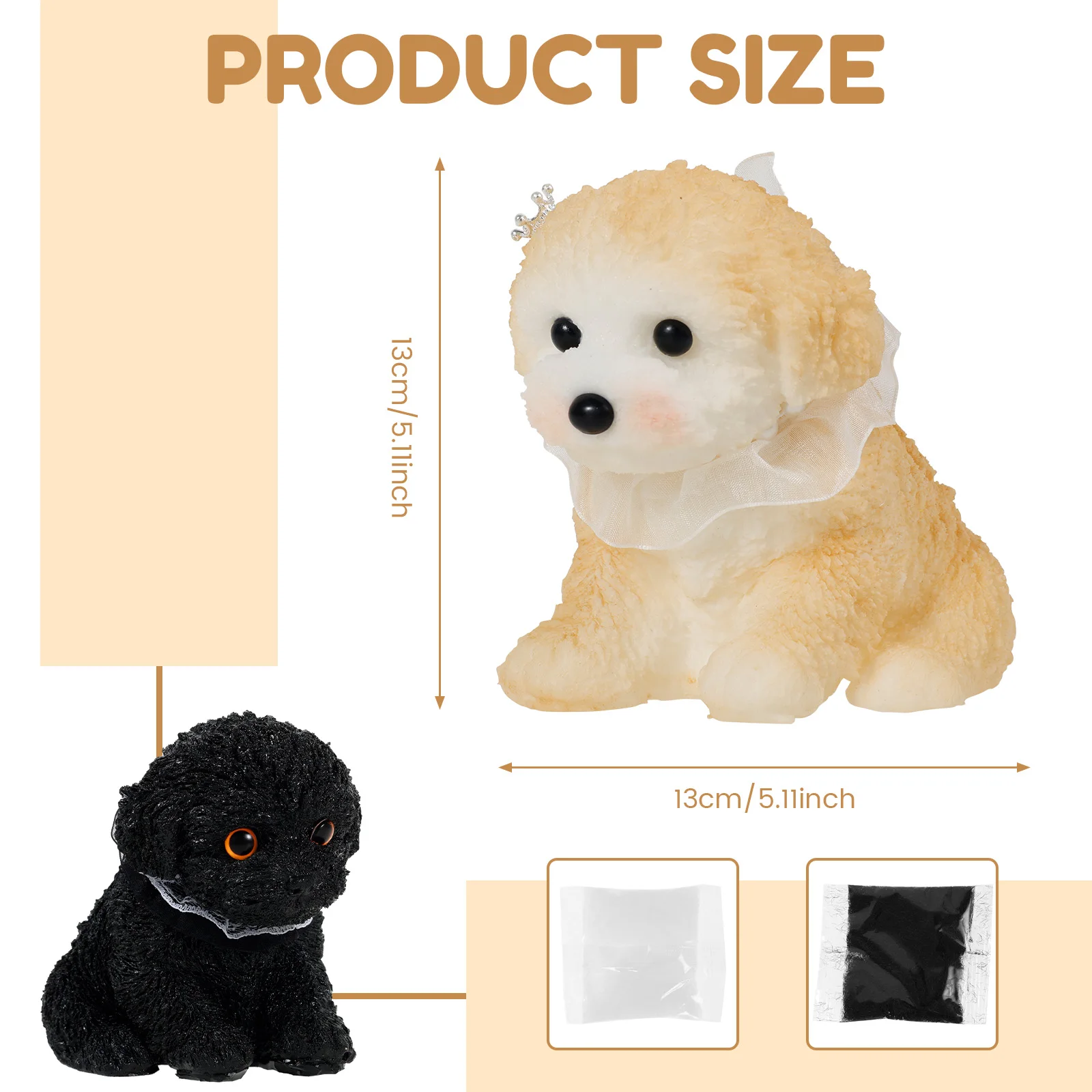 2-teiliges Entpacken-Spielzeug, Squishy-Hundespielzeug, bezaubernder Squeeze-Hund, realistischer Squishy-Welpen-Stressabbau-Spielzeug für Erwachsene und Kinder, Entspannung, Kneifen