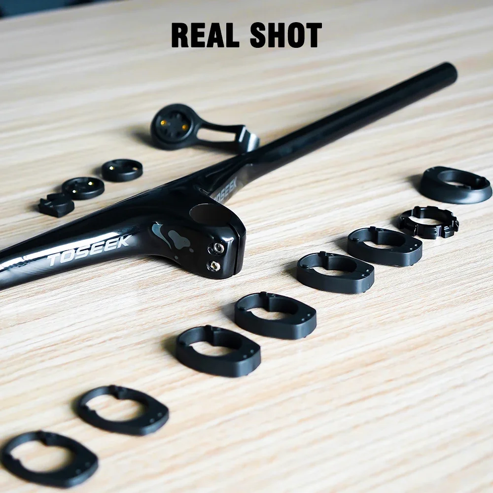 TOSEEK-Integrated Handlebar for Mountain Bicycle Parts, MTB Stem, Internal Wiring Carbon T800, 28.6mm-17Degree, TM200