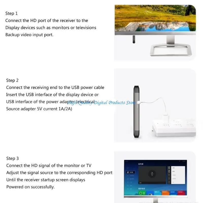 

U2JE 30M Wireless Extender Video Transmitter and Receiver Adapter Set 1080P