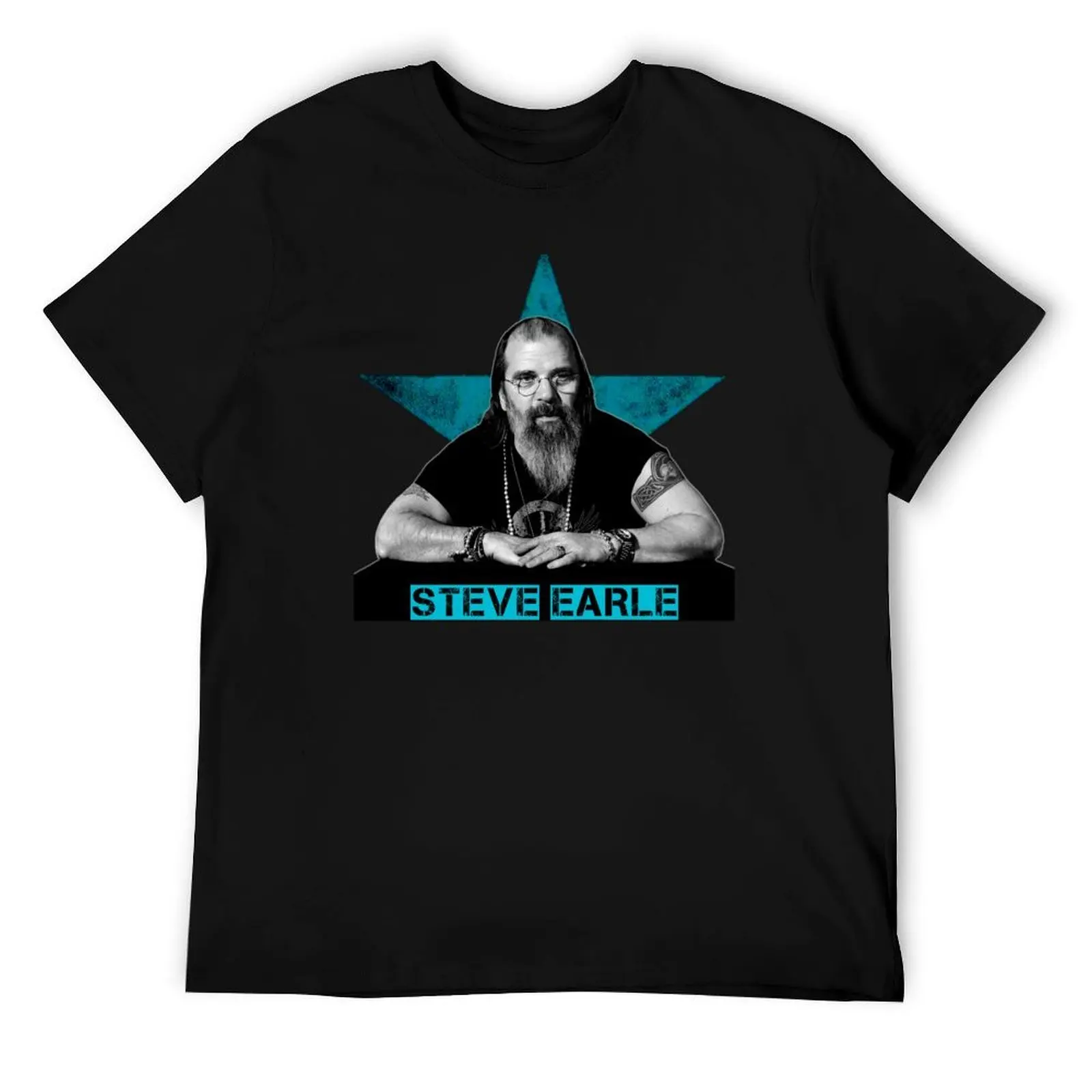 

Steve Earle graphic design T-Shirt t shirt man cotton mens graphic t shirts T-Shirt