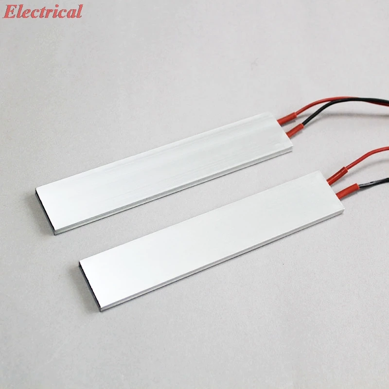 1pc 12V 24V 70C 110C 200C Constant Temperature PTC Ceramic Heating Sheet Electric Heater Heating Plate 150*30 Aluminum Shell