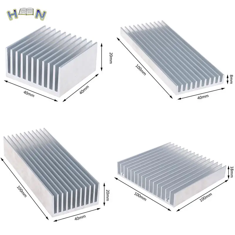 Extruded Aluminum Heatsink For High Power LED IC Chip Cooler Radiator Heat Sink