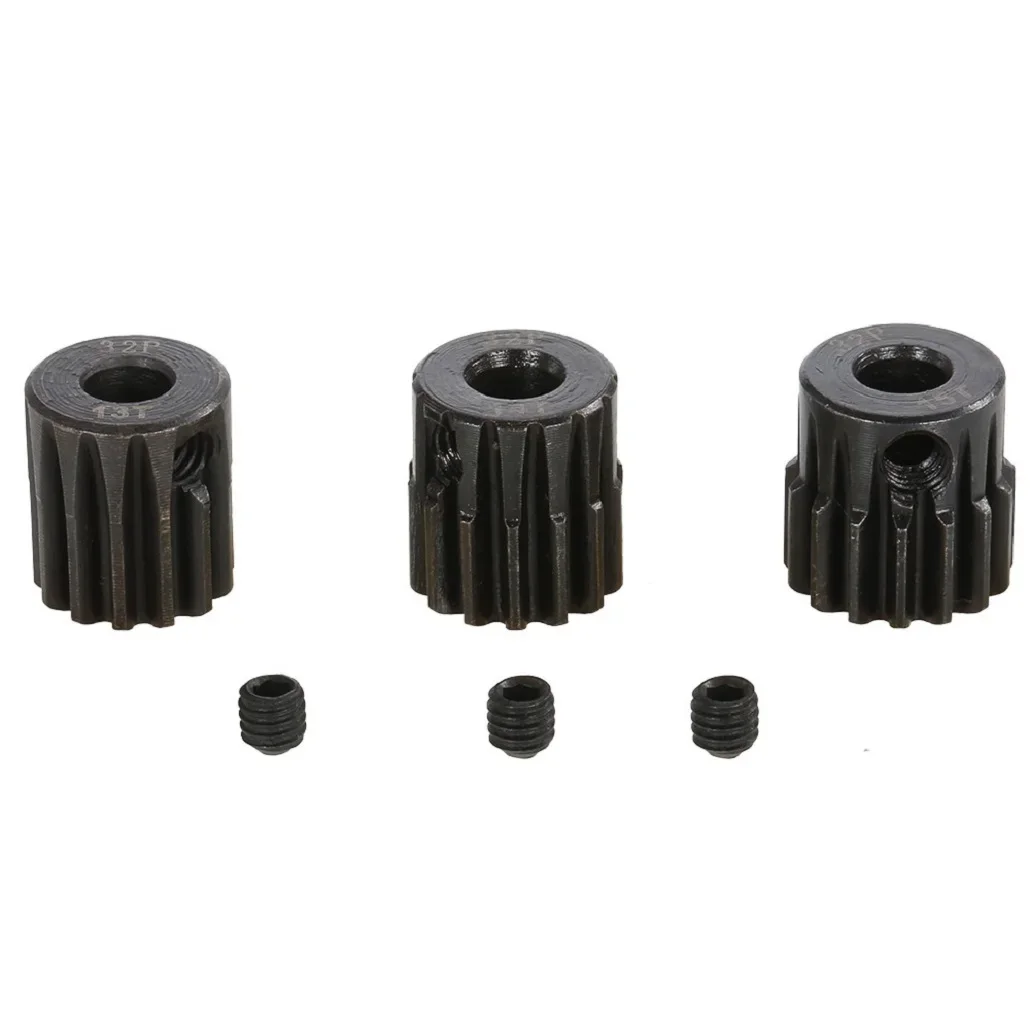 32DP 5mm 13T 14T 15T 16T 17T 18T 19T 20T 21T Pinhão de aço preto Engrenagem do motor para 1/8 1/10 RC Car Wltoys HSP Traxxas Tamiya HSP