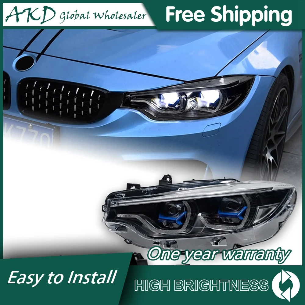 

Car For BMW 4 Series F32 M4 2012-2019 Headlights DRL Hella LED Bi Xenon Bulb Car Accessory 425i 428i 430i 435i Signal