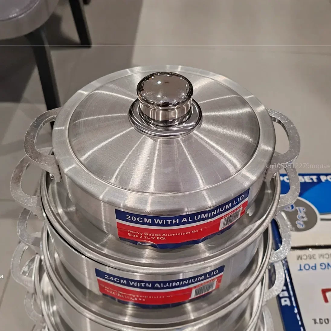 20-36CM Sanding Pot 6-piece Set Aluminum Pot Set