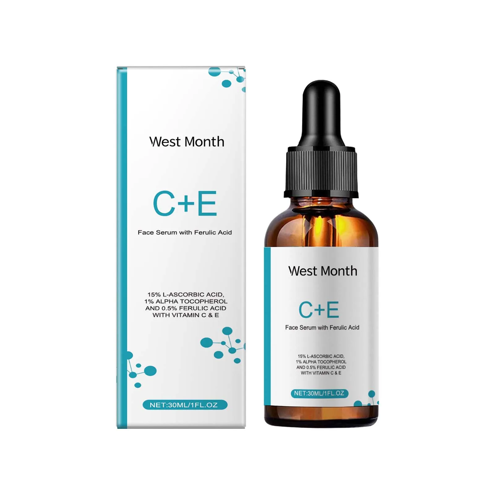Essência facial de vitamina c hidrata, ilumina e rejuvenesce os cuidados com a pele