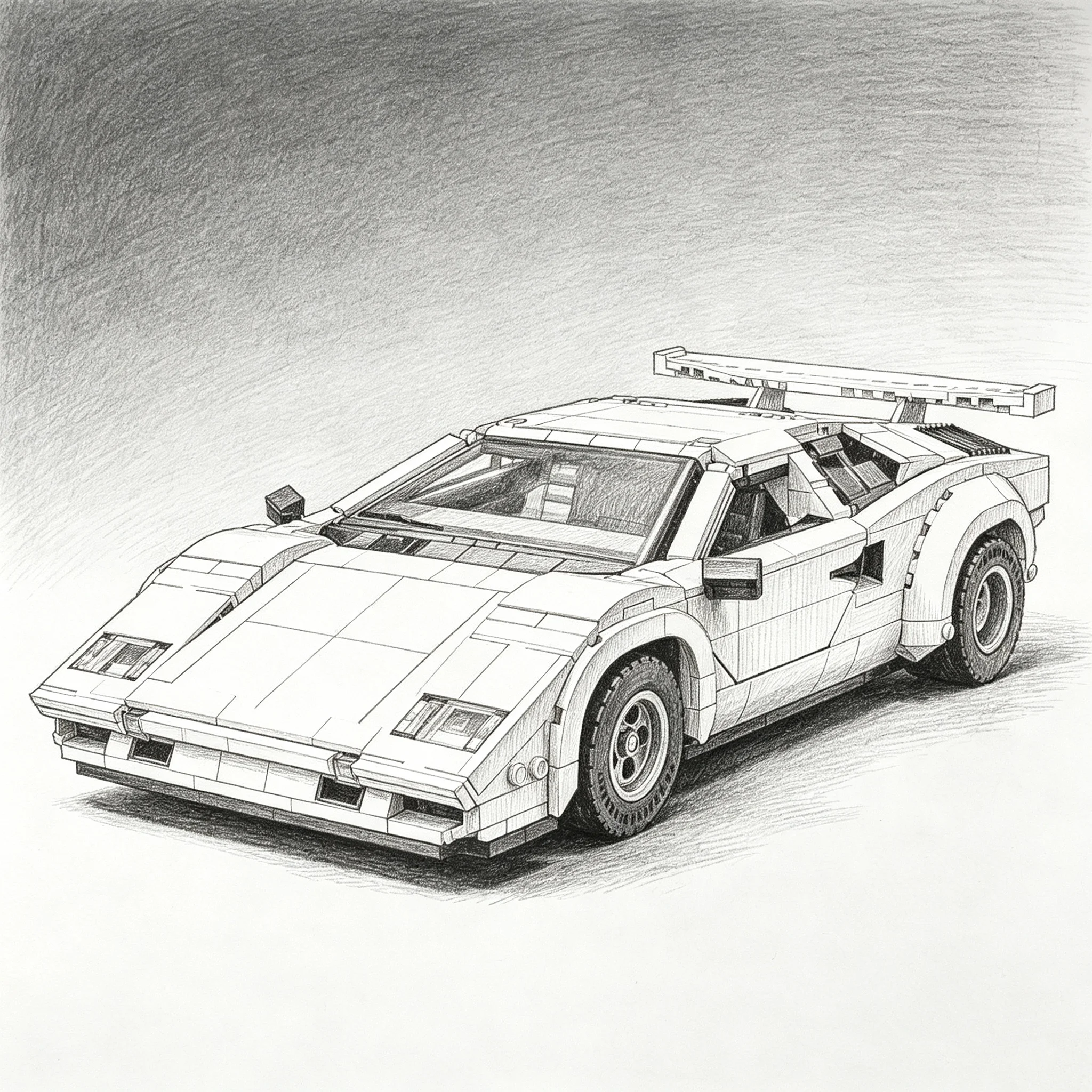 Racing Car Model Spot Vechiel Designer Birthday Gifts Countach Classic Model Super Collection Toys Christmas