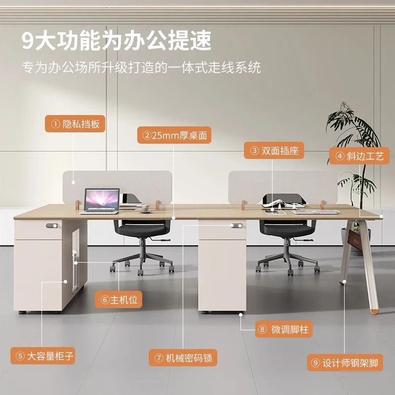Staff seat, office desk and chair, combination of simple modern screen, work station, card seat, office furniture, staff