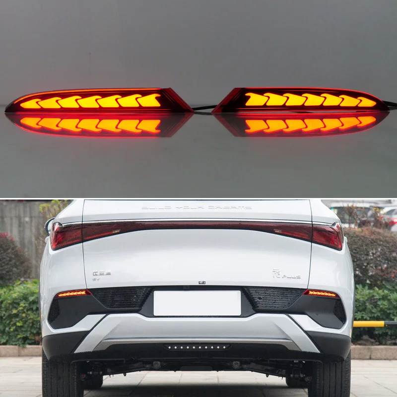 LED Rear Bumper Light For BYD ATTO 3 2023-2024 Plug&Play 3-in-1 Functions Rear Running Light + Brake + Turn Signal