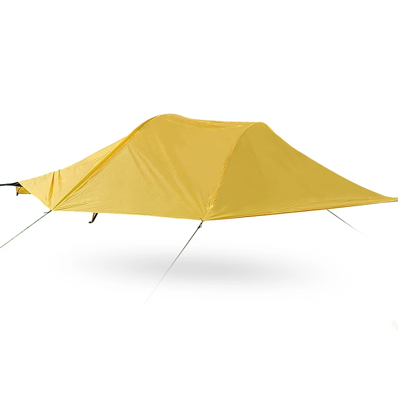 Wholesale Four Season Outdoor Waterproof Single Layer 4-6 Person Extended Type 210T Polyester Aluminum Pole Hanging Tent Tarp