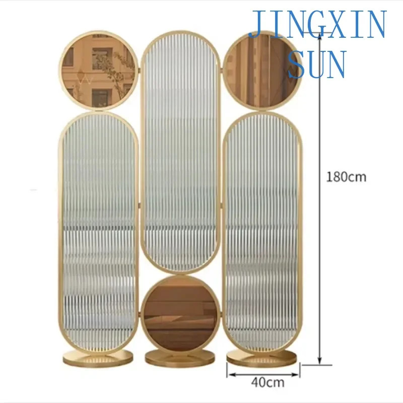 Customizable Light Luxury Screen Partitions Home Decor Metal Room Dividers & Screens