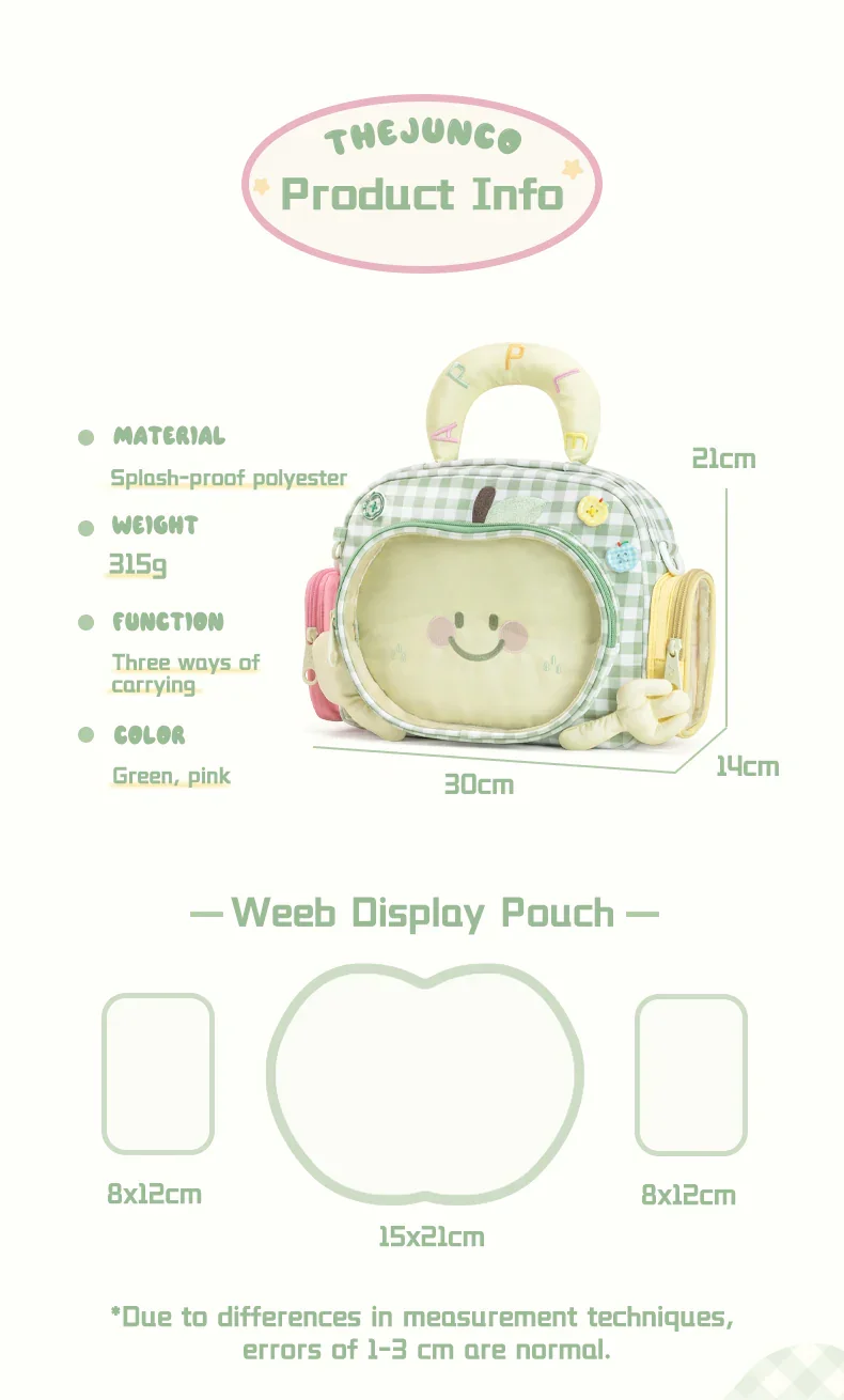 Apple-Shaped Clear Display Backpack — product information 5