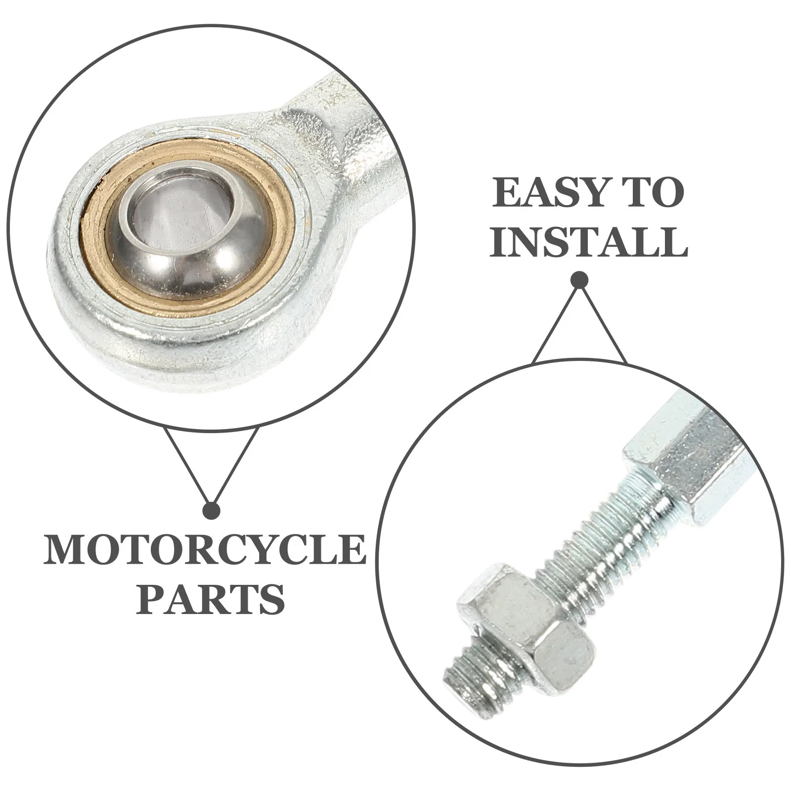 

2pcs Ball Joint Bearings For Go Kart Tie Rods Steering Tie Rod End Kit Atv Utv Motorcycle Suspension Replacement