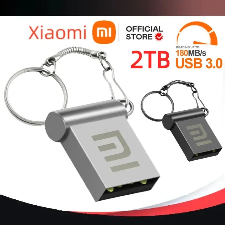 Xiaomi USB 3.0แฟลชไดรฟ์2TB MINI ความเร็วสูง512GB 1TB Stick แบบพกพาไดรฟ์กันน้ำ memoria U Disk