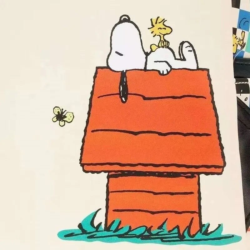 حقيبة ظهر Loungefly Disney Snoopy Cartoon Mini للفتيات في المدارس الابتدائية حقيبة كتف بتصميم ترفيهي خارجي هدية عيد ميلاد #4