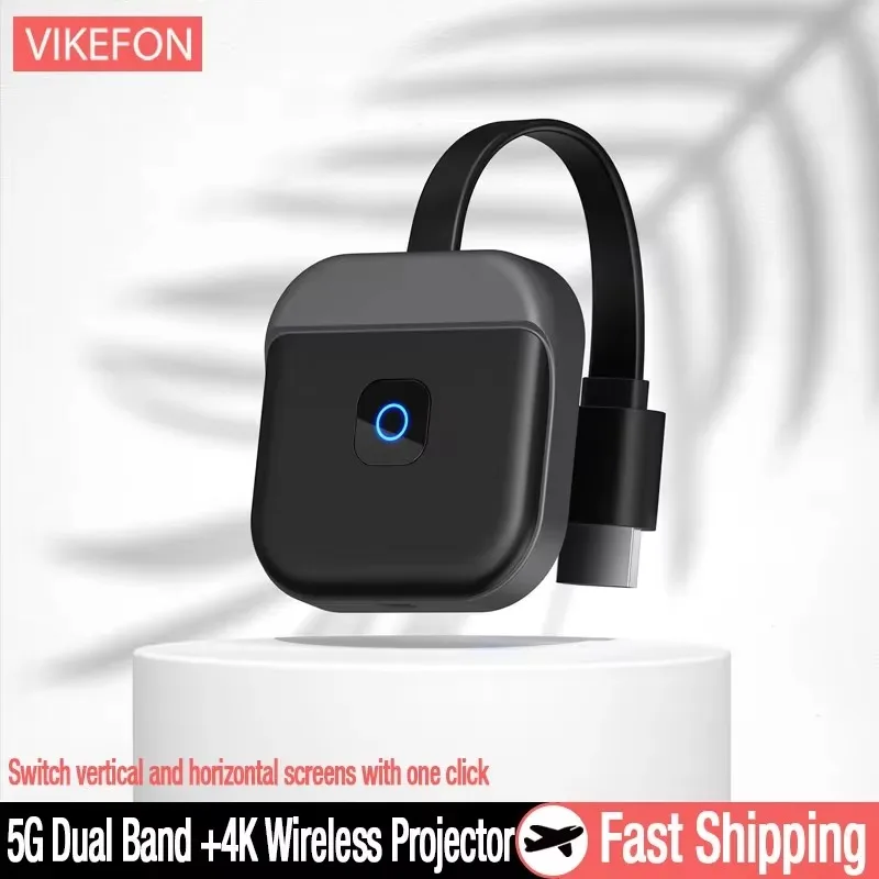 VIKEFON 2.4G 5G 1080 4K Wireless HDMI Video Receiver Wifi display TV Stick Dongle Adapter Screen Mirroring for TV Projector