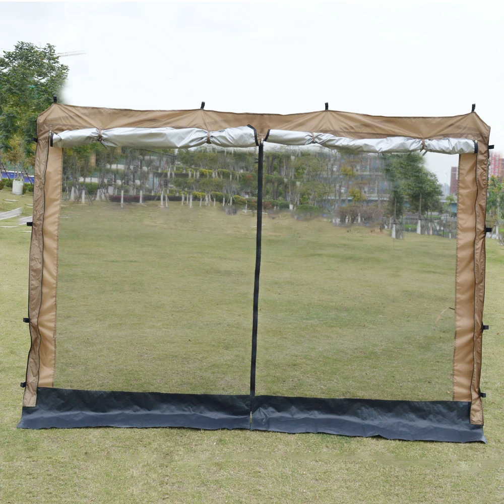 10x10 Canopy Tent Double Layer Sidewalls with Zipper Gazebo Sun Shading Mesh Side Wall Sun Protection Waterproof