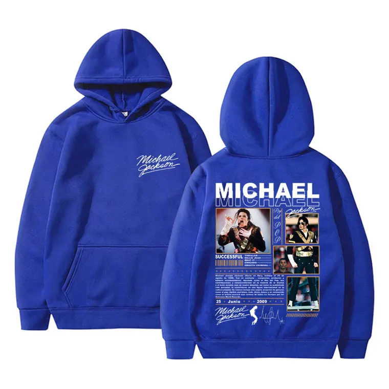Classic Vintage Michael Jackson King of Pop Hoodie Men Fashion