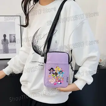 美少女戰士單肩包卡通手機收納袋口袋斜挎方形包女孩女士戶外旅行便攜包禮物 8 最佳銷售 美少女戰士週邊商品 - №3