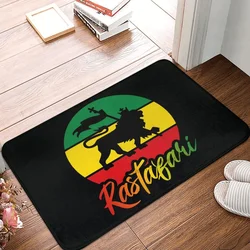 Bath Mat Rastafari Rasta Lion Of Judah Doormat Flannel Carpet Outdoor Rug Home Decoration