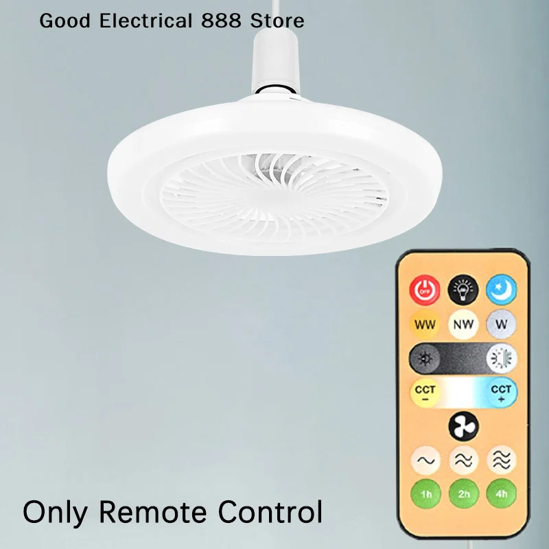 【GE】1Pcs Wireless Switches For E27 Ceiling Fan Light 3-Speed Timing Remote Control 1-4H Timing Remote Control