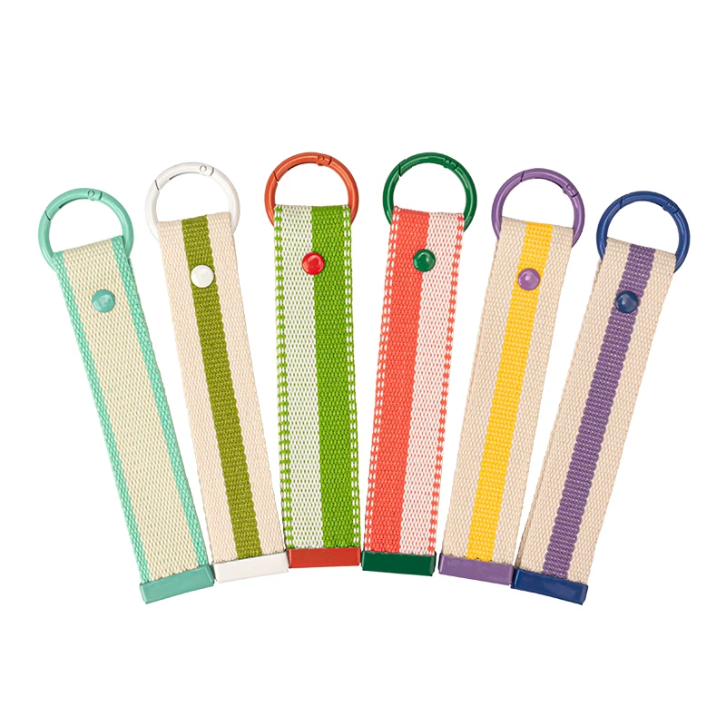 

3.2x16cm Colorful Korea Keychain Name Tag Strap for Patches Iron on DIY Luggage Backpack Tag