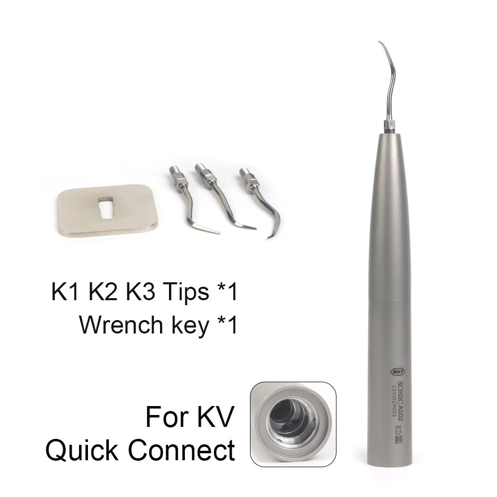 Dental Air Scaler Professional Titanium with K1/K2/K3 Tips-Fit KV Coupling Teeth Cleaning Whitening dentistry equipment