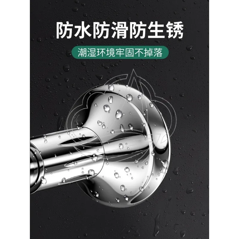 Telescopic Clothes Drying Rod No Drilling Wardrobe Hanging Pole for Balcony Bathroom
