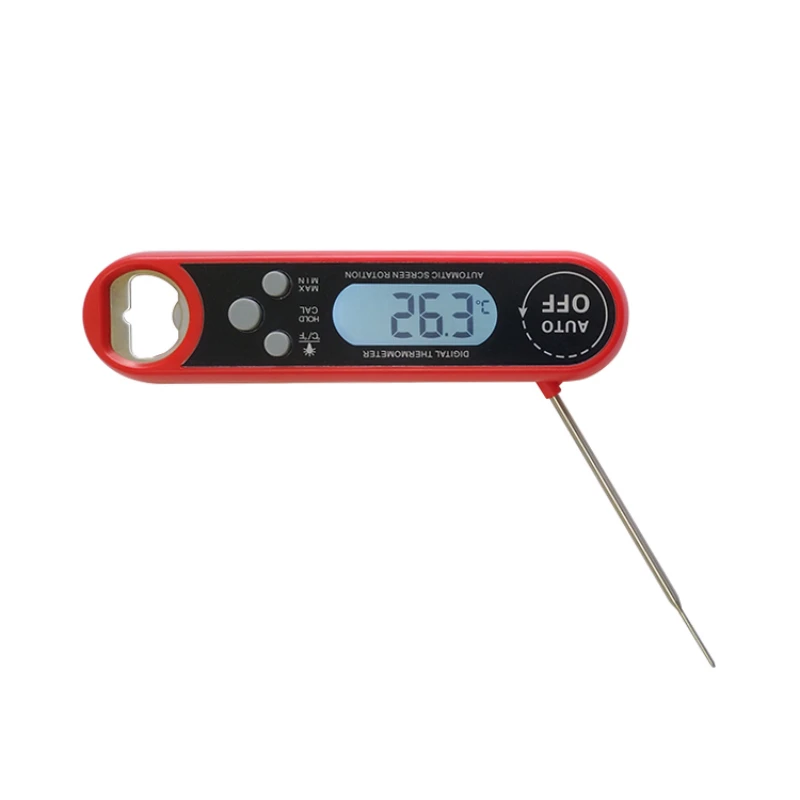 

3S Waterproof Digital Kitchen Cooking Food Thermometer With Folding Probe Calibration Function