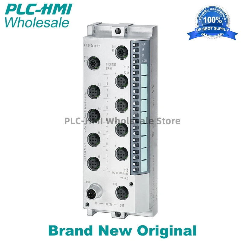 6ES7144-6KD00-0AB0 6ES71446KD000AB0 SIMATIC DP, ET 200ECO PN, 8 AI (4 U/I+4 RTD/TC); 8x M12 Original Brand New