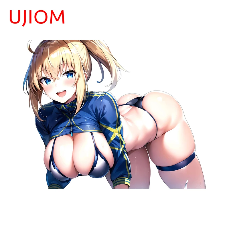 UJIOM Altoria Pendragon Sexy Waifu Wall Sticker Eye Catching Big Breasts Design Sunscreen Decal Premium Wardrobe Decoration