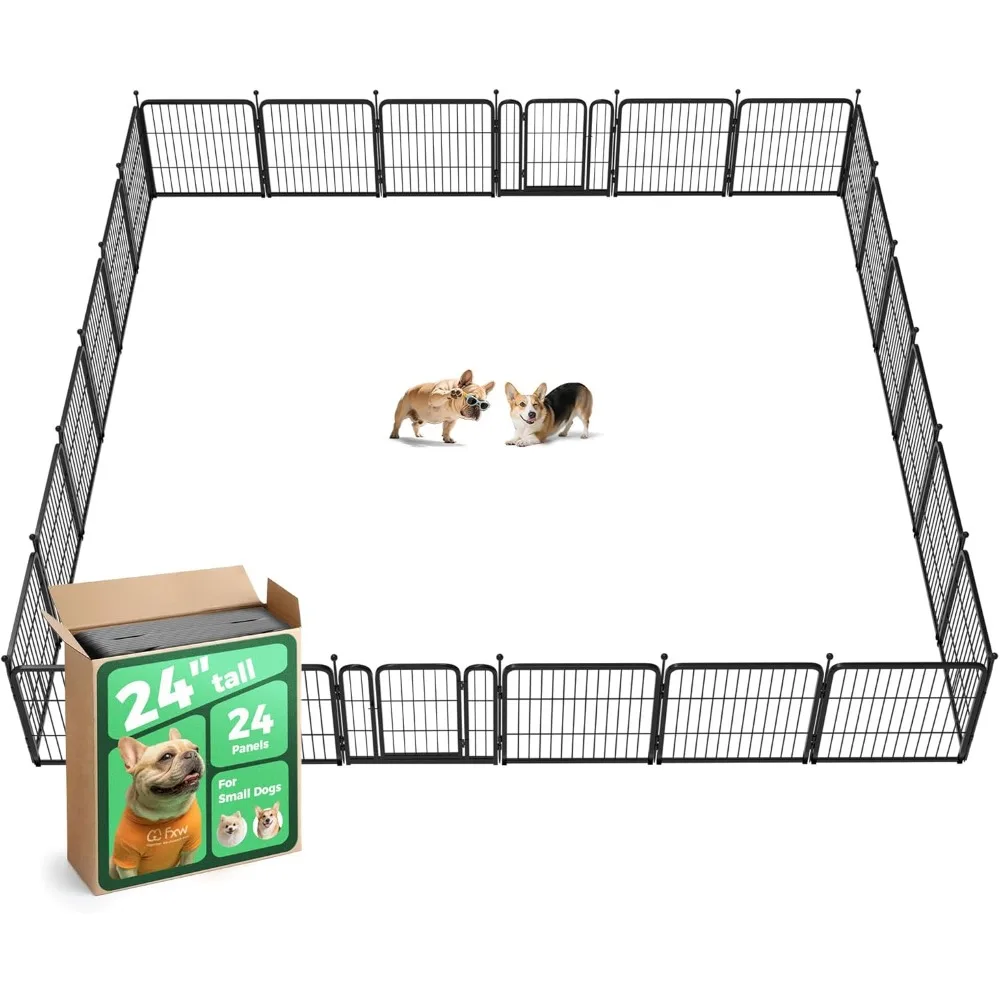 Fxw Rollick Unleashed Dog Playpen For Indoor, Yard, Rv Camping, 24 Inch 24 Pane…
