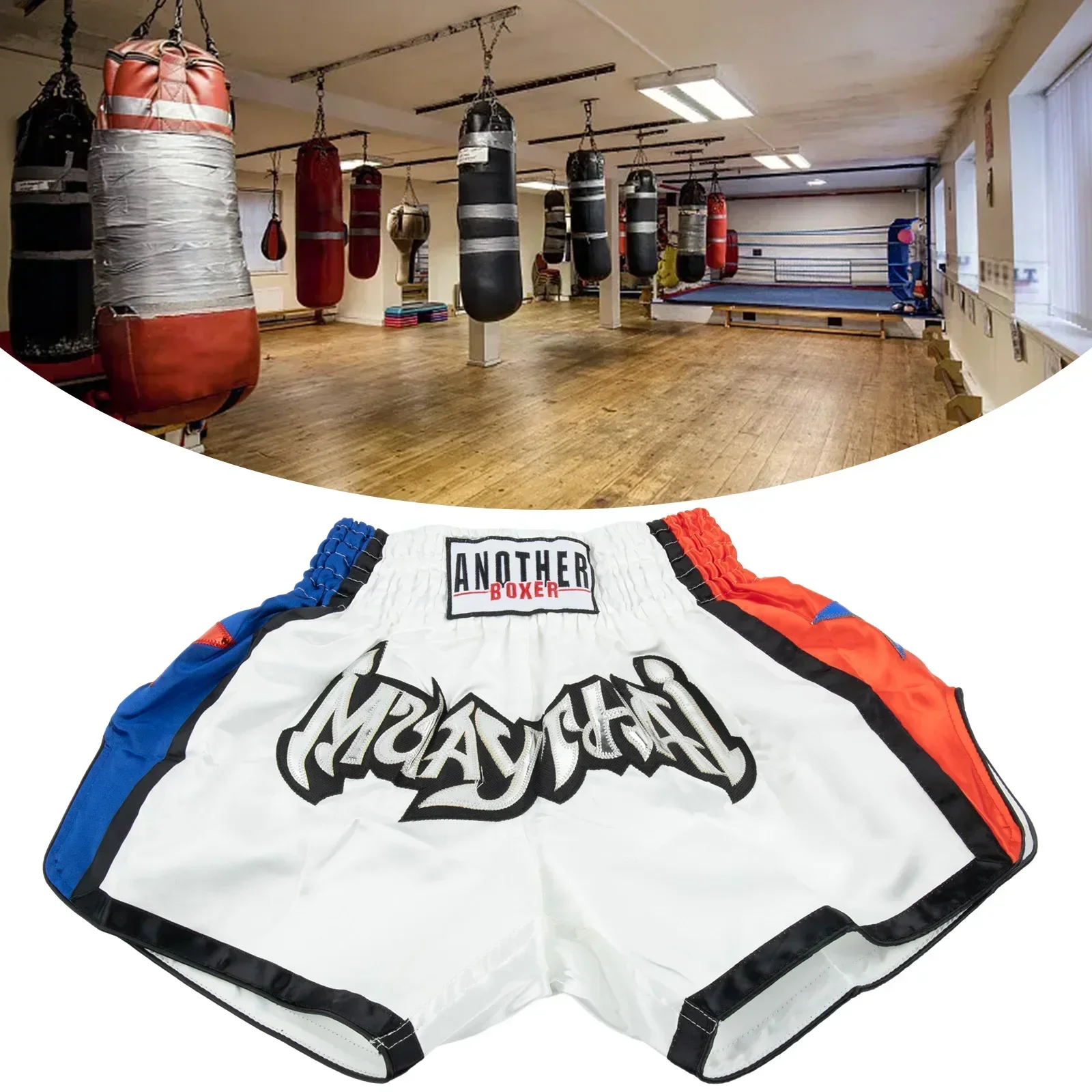 For Kids & Adults Muay Thai Shorts Boxing Embroidered Martial Arts Clothing For Muay Thai And Taekwondo Training