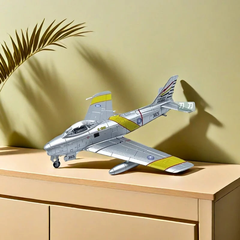 

1:100 Scale F-86 fighter alloy aircraft simulation model Static decoration Souvenir gifts for adult boy commemorative display