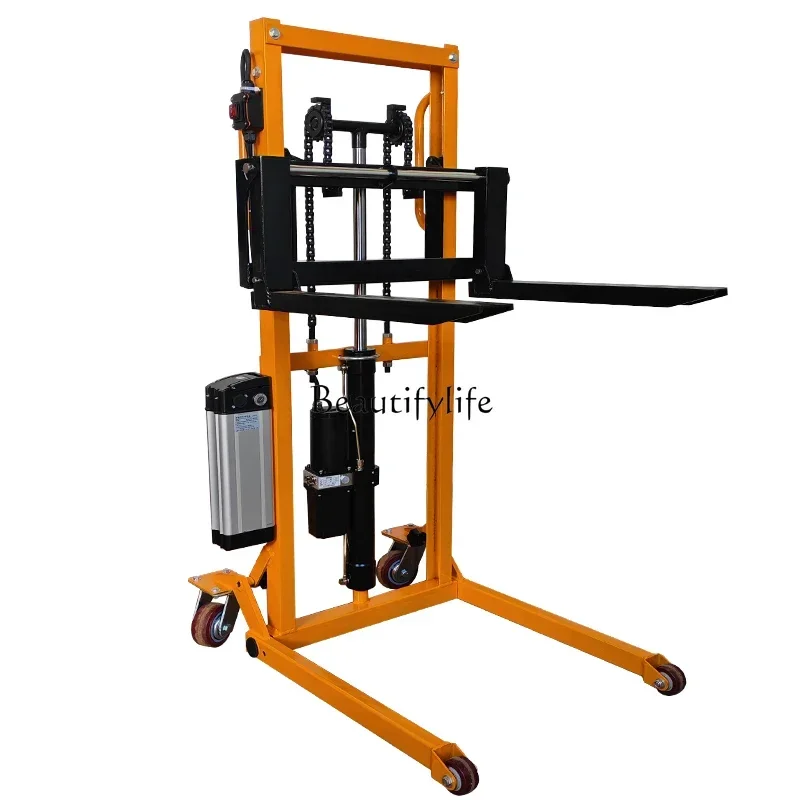 Portable Folding Forklift Electric Lifting Mini Manual Hand Forklift Hydraulic