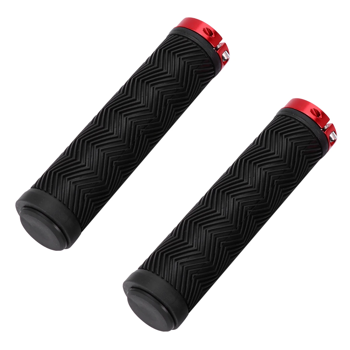 1 زوج المضادة للانزلاق دراجة المقود القبضات المطاط غطاء قابل للقفل توسيد الدراجات القبضات مريحة ارتداء مقاومة النخيل الرعاية #3