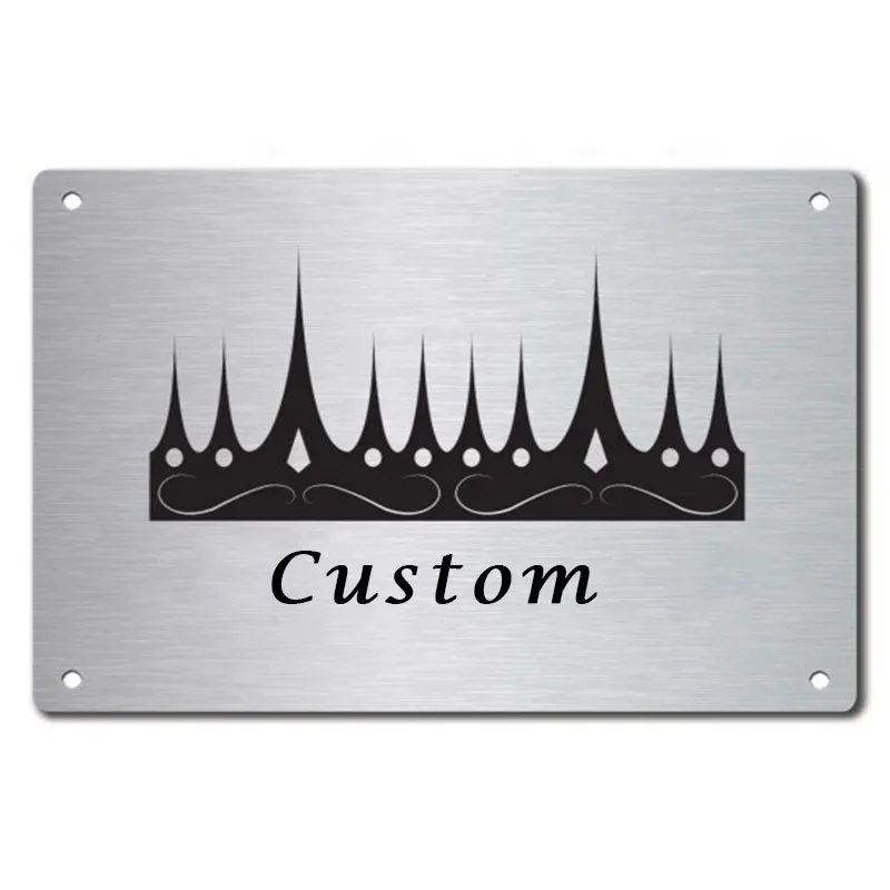 Customised Metal Nameplates Metal Nameplate Numbered Stainless Steel Crypto Seed Phrase Storage Plates