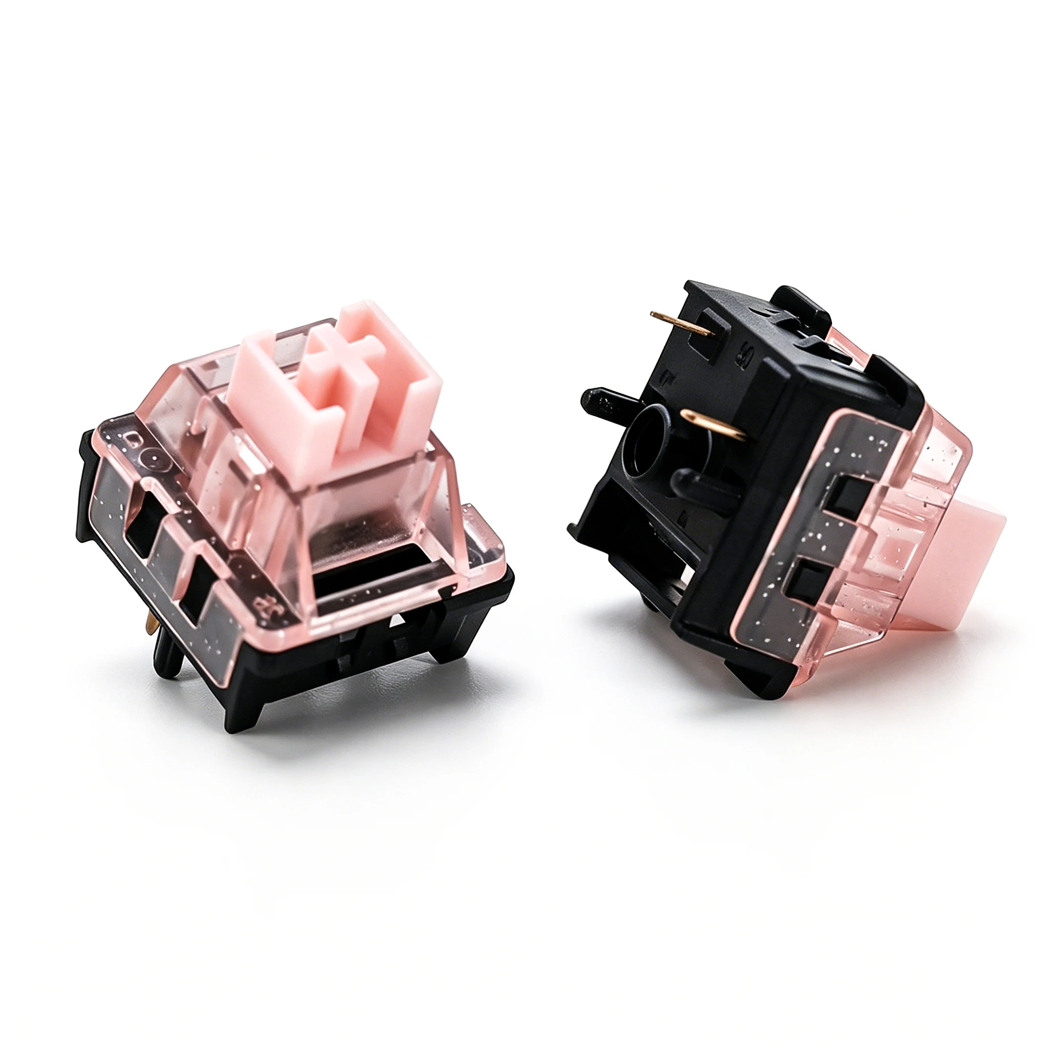 KBDiy Night Sakura Schalter Glitzer Pink 30gf 5-Pin Linear Creamy Switches POM PC für Custom DIY 60% Gaming Mechanische Tastatur – Detail 9