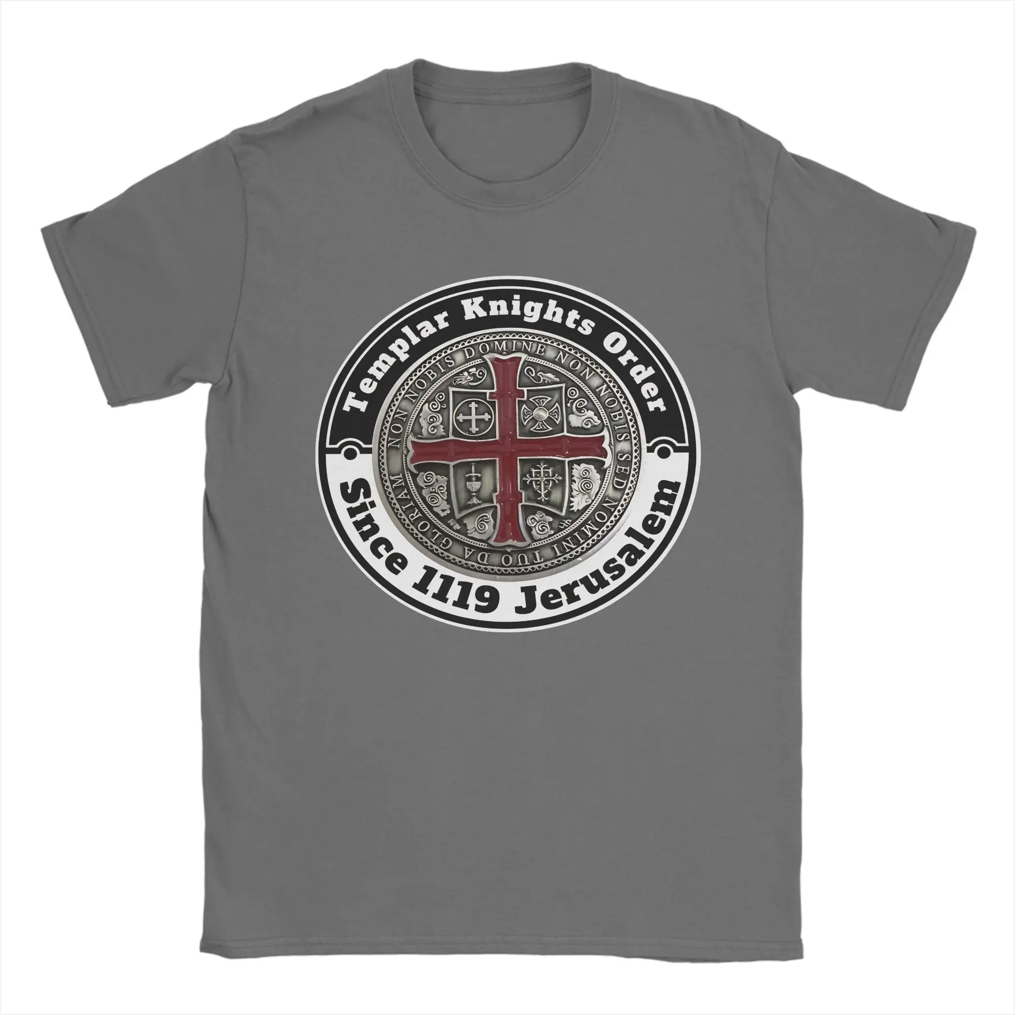 Jerusalem Cross Non Jerusalem Cross T Shirts Men Women's 100% Cotton T-Shirts Round Collar  Tee Shirt Short Sleeve Clothes Party