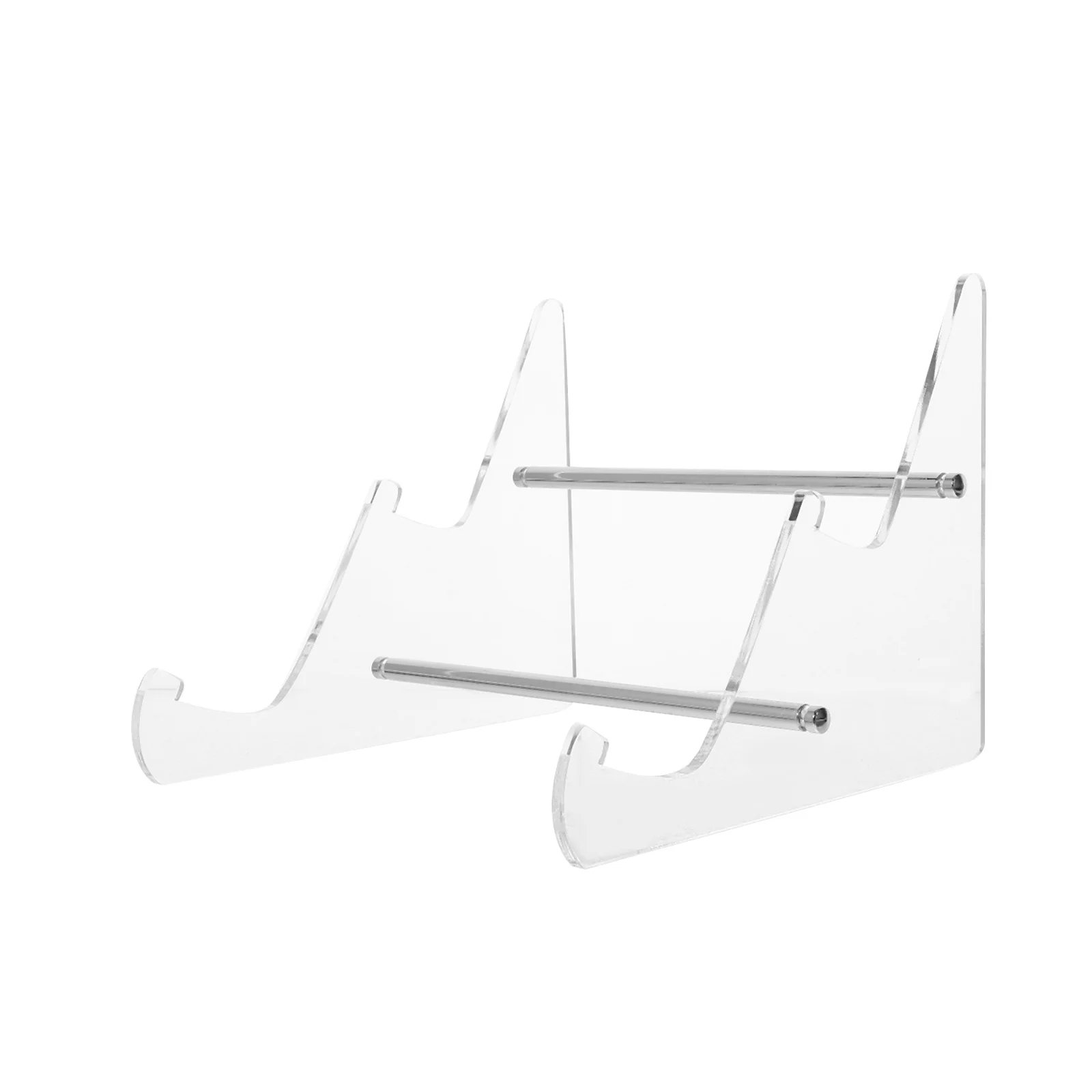 

2 Tier Acrylic Keyboard Display Stand Transparent Desk Organizer for Mechanical Keyboards Space Saving Riser Storage Holder Tray