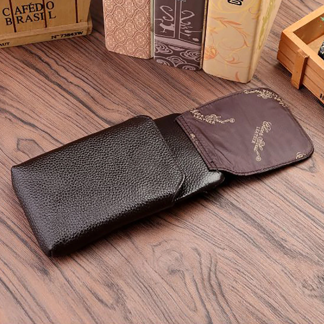 100% Genuine Leather Men Mobile Cell Phone Case Bag Male Casual Hook Cowhide Waist Bags Loop Skin Belt Fanny Pack High Quality