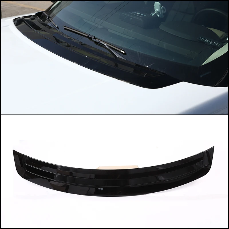 

For Land Rover Range Rover Vogue L405 2013-2017 ABS Piano Black Car Front Hood Trim Panel Car Hood Hood Exterior Accessories