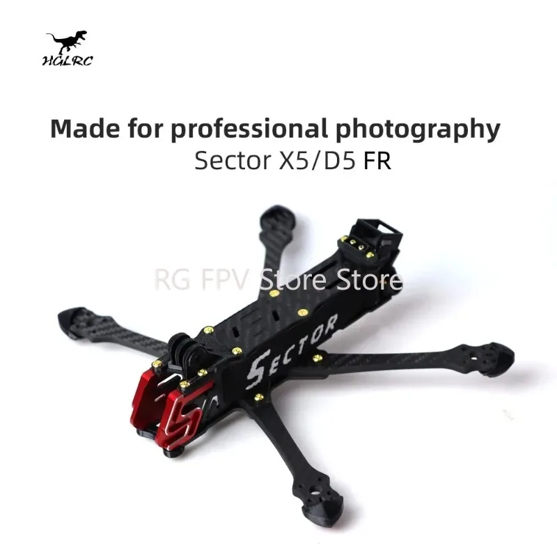 

HGLRC Sector X5 FR 210mm Sector D5 FR 225mm Carbon Fiber 5mm Arm for FPV Freestyle 5inch Analog Digital Drones