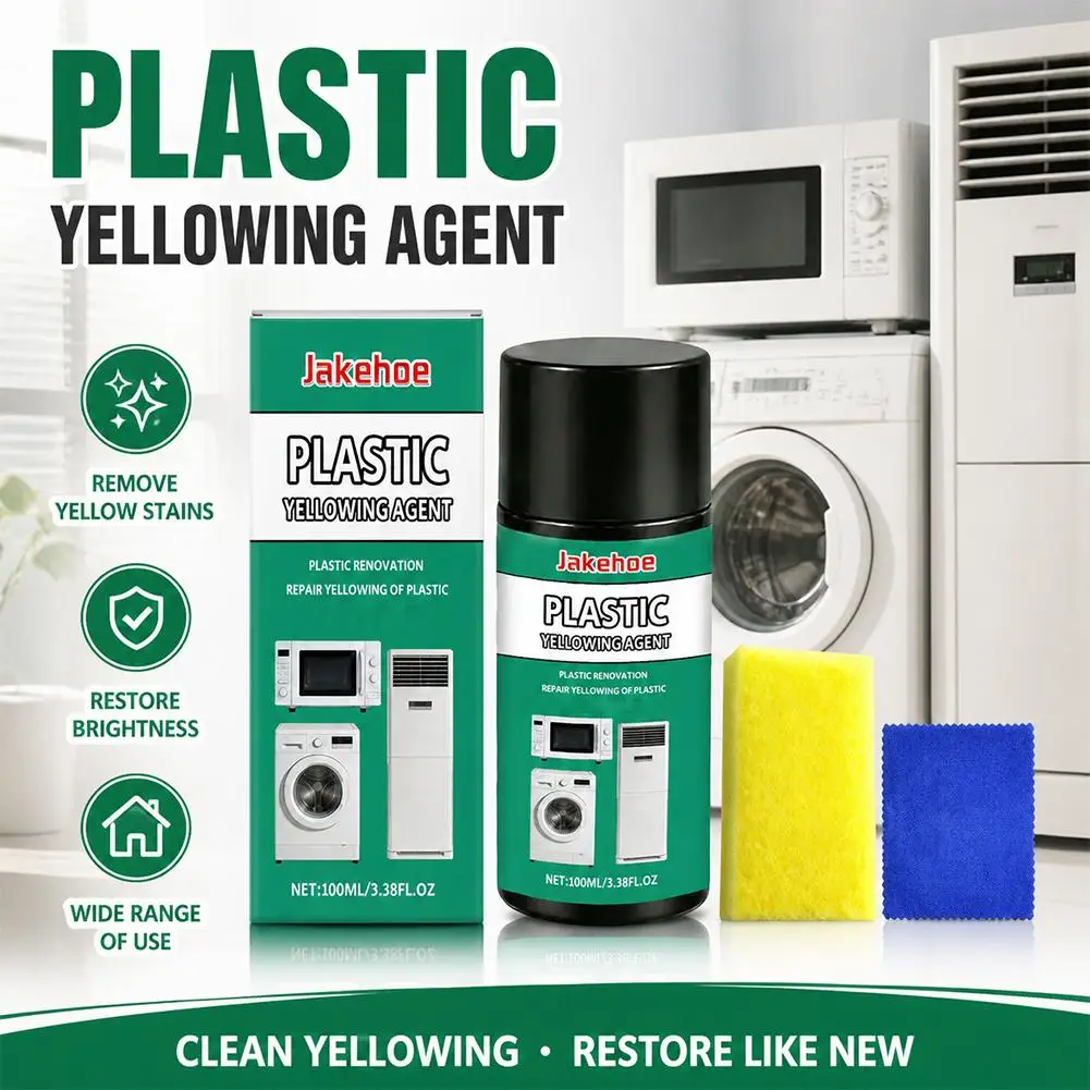 Plastic Rubber Yellowing Remover Restorer Instantly Removes Oxidation Repairs Scratches on Air Conditioners Cars Furniture Spray